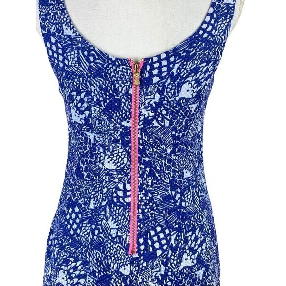 Lilly Pulitzer Melani Fish Design Coastal Blue Shift Dress Made for Target Size - Picture 5 of 7